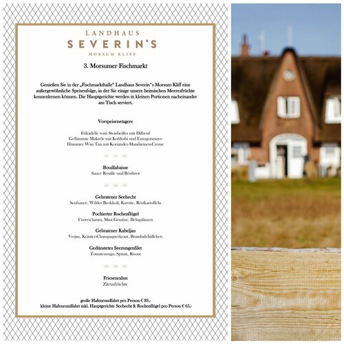 3. MORSUMER FISCHMARKT!🌾Am 1. April bei uns im Landhaus Severin*s. Reservieren Sie rechtzeitig Ihren Tisch unter...