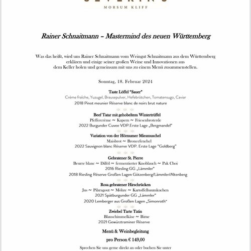 Rainer Schnaitmann – Mastermind des neuen WürttembergWas das heißt, wird uns Rainer Schnaitmann vom Weingut...